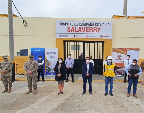 Fondo Social del Puerto de Salaverry implementa Hospital de Campaña y Planta de Oxígeno para pacientes covid del di